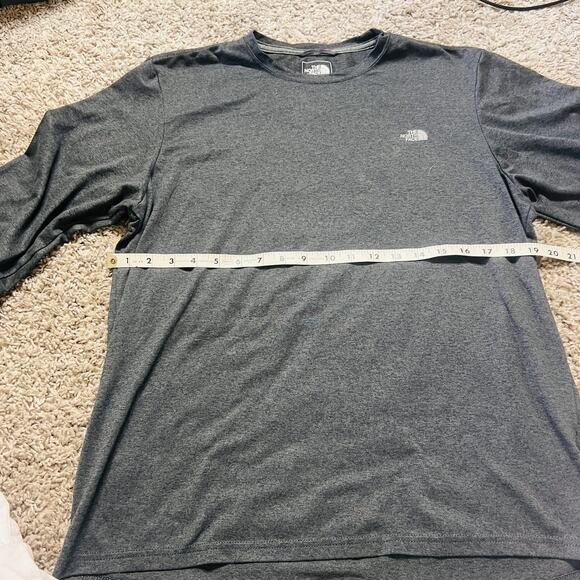 Mens The North Face Long Sleeve Gray Shirt Size M Crewneck - Picture 2 of 4